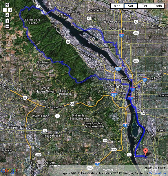 Germantown Road 32 mile bike ride, 04/07/2012