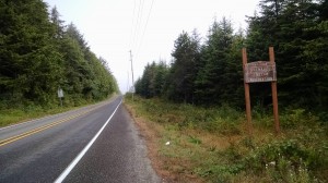 Entering Quinalt Indian Reservation