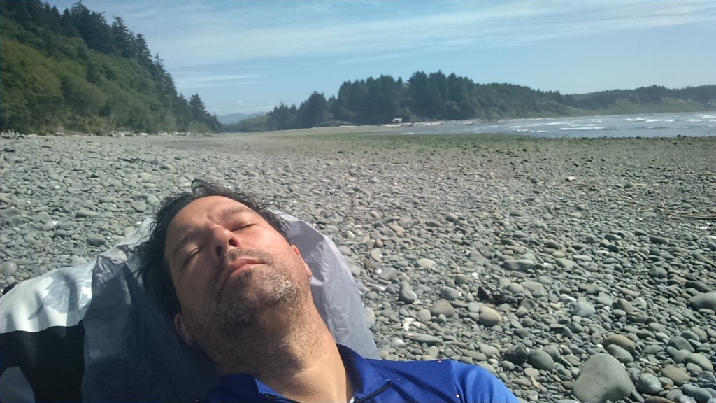 Nap by Hoh River mouth