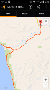 Day 6 - Epic Solo Bike Trip GPS Map